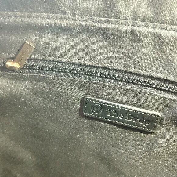 The Drop Alex Tall Bucket Tote Black Vegan Leather 12" NWT - Picture 5 of 12